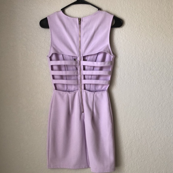Purple dress with cut outs - Picture 2 of 2